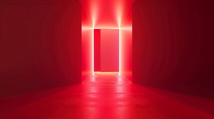 red background concept, glowing in the middle for ads. highlight for ads