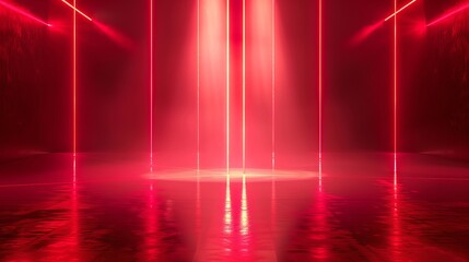 red background concept, glowing in the middle for ads. highlight for ads