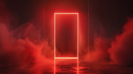 red background concept, glowing in the middle for ads. highlight for ads