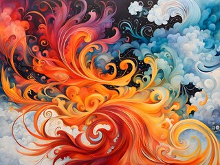Fototapeta premium abstract floral background