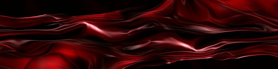 Obraz premium Dark red liquid, fluid, silky texture with shimmer and shine. 