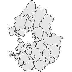 경기도 지도(한국+지리+그래픽)