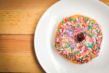 donut on plate