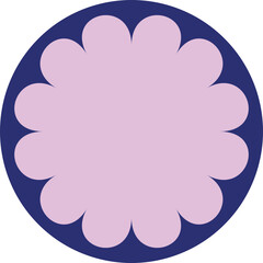 Circle textbox vector shape