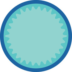 Circle textbox vector shape