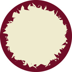 Circle textbox vector shape