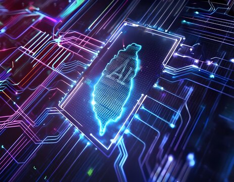 Taiwan map made of ai Concept