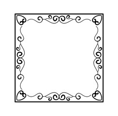 Square Vintage Border Frame Vector 