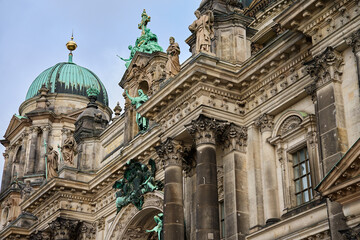 Famous landmark Berliner Dom in Berlin located on Museum Island, Germany. Detailed view of Historical Architecture © Lazy_Bear