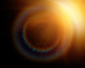 Abstract lens flare ring background  Overlay