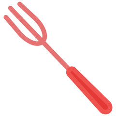 Fork vector art cartoon illustration, png transparent background