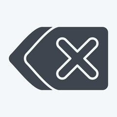 Fototapeta premium Icon Remove. related to Delete symbol. glyph style. simple design illustration