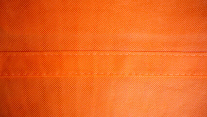 close up orange leather texture background