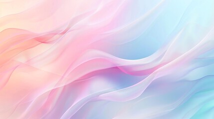 A colorful, flowing background with pink, blue, and white colors