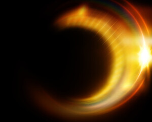 Abstract lens flare ring background Overlay
