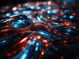 Vivid Quantum Waves. This mesmerizing image captures what appears to be the quantum realm—a realm of subatomic wonders