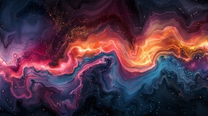 Galaxy Flow Abstract Background