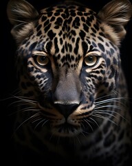 Fototapeta premium Portrait of a leopard
