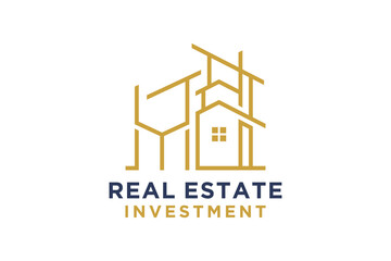 Fototapeta premium Letter Y for Real Estate Remodeling Logo. Construction Architecture Building Logo Design Template Element.