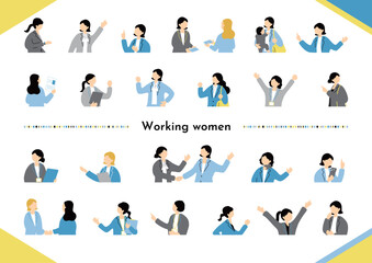 働く女性　ビジネスシーン素材集