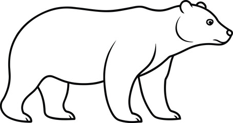 Fototapeta premium illustration of a bear eps 10