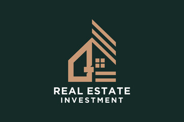 Obraz premium Letter Q for Real Estate Remodeling Logo