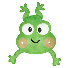 Cute frog cartoon.