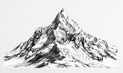 Hand-painted mountain	
