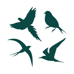 simple bird silhouette