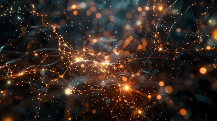 Spectacular Cosmic Energy Burst with Radiant Glowing Particles and Dazzling Electrical Discharge