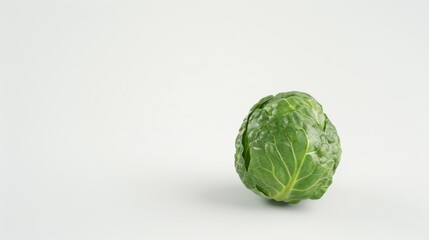 Obraz premium fresh Brussels sprout isolated on white background