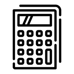 calculator line icon