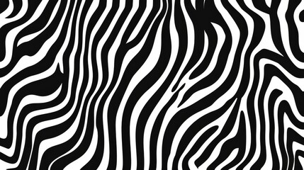 Black and white outline illustration features a captivating wavy line background, perfect for adding a subtle zebra texture to your pod creations