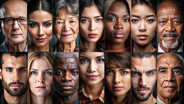 A Diverse Group Of People Of Different Ages, Races, And Ethnicities.