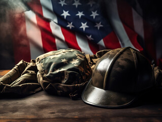 Superb Vintage veterans day concept