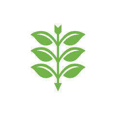 organic agriculture eco friendly modern logo design vector