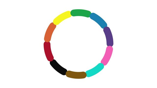 Circle frame celebrating gay pride