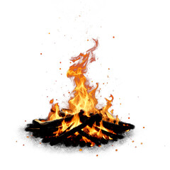 Fire flames campfire clipart transparent background