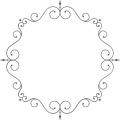 decorative vintage ornament frame