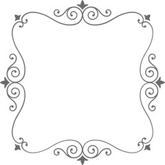 decorative vintage ornament frame