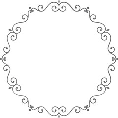 decorative vintage ornament frame