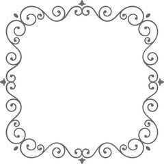 decorative vintage ornament frame