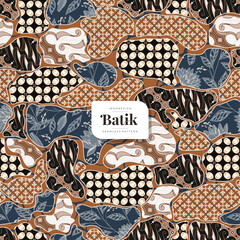 traditional batik pattern design 1
