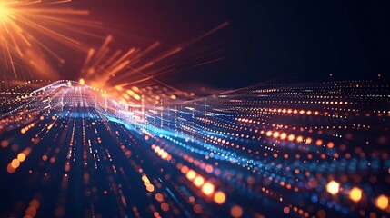 a bright light illuminates the dark night sky, creating a mesmerizing display of fireworks