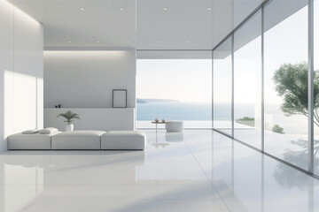 Fototapeta premium Modern Minimalist Living Space