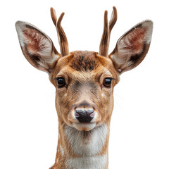 Deer head isolated on a transparent background