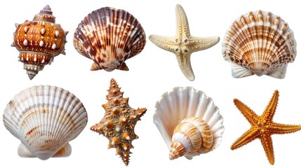 Obraz premium collection of seashells