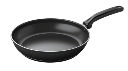 High-quality black non-stick frying pan with ergonomic handle, perfect for everyday cooking and easy cleaning in the kitchen.