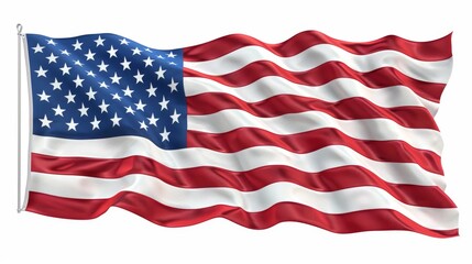 Fototapeta premium american flag waving