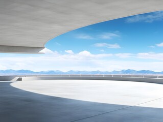 Stunning Modern Architectural Design with Breathtaking Mountain Landscape View